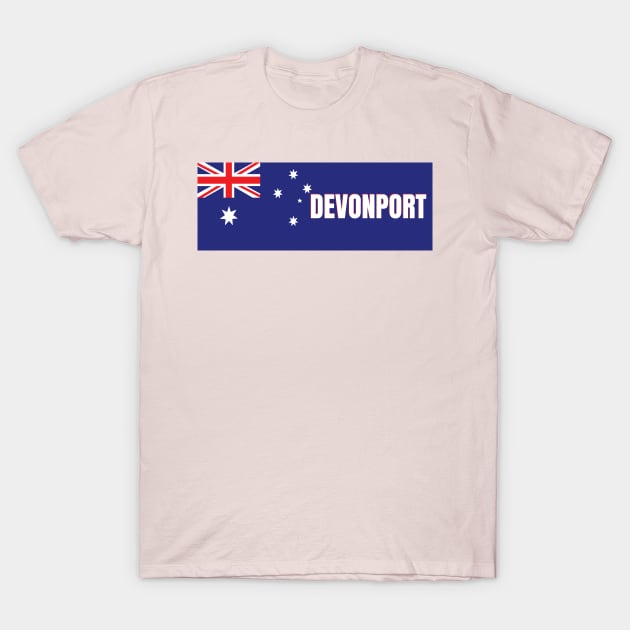 Devonport City in Australian Flag T-Shirt by aybe7elf